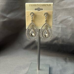 Elegant Silver Teardrop Earrings